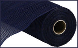 10.5"x10yd Stripe Fabric Mesh, Navy Blue  SU35