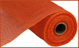 10.5"x10yd Faux Jute Check Fabric Mesh, Orange  SU35