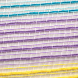 10.5"x10yd Faux Jute/Poly Mesh Thin Stripe, Hot Pink/Green/Yellow/Lavender/Turquoise  SU35