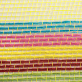 10.5"x10yd Poly/Faux Jute Border Stripe Mesh, Yellow/Purple/Green/Red/Hot Pink/Turquoise  SU35