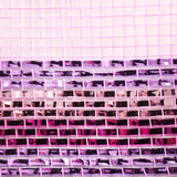 10.5"x10yd Border Stripe Metallic Mesh, Pink/Lavender/Hot Pink Foil  SU35