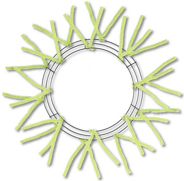 15 Wire, 25 OAD Pencil Work Wreath Frame, 3 Tiers, 18 Ties, Lime Gre –  KRINGLE DESIGNS